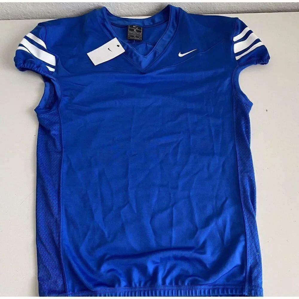 Nike Football Performance Jersey Mesh Vented CI3767-494 Royal Blue Men’s Sz XL